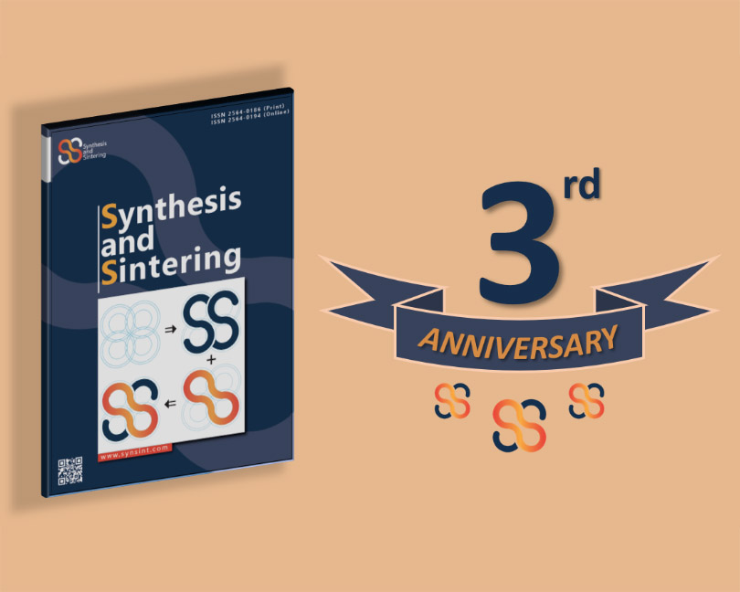 Editorial to celebrate the 3rd anniversary of Synthesis and Sintering
